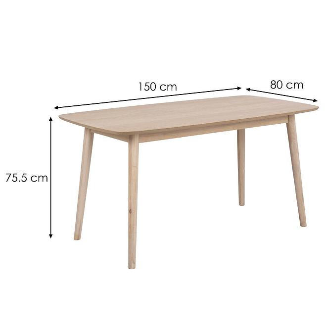 Stôl Nano Biely Dub Obdĺžnik