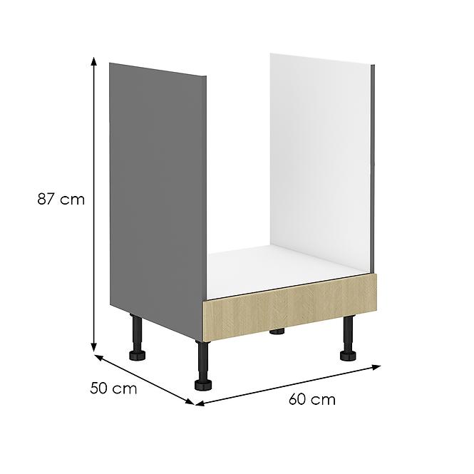 Kuchynská skrinka SCANDI jedľa/antracitová 60dg bb