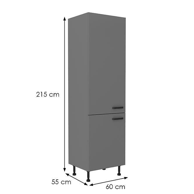 Kuchynská skrinka NESSA antracitová 60dk-215 2f