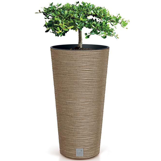 Kvetinač Furu Round Slim eco Wood 250 – natura eco