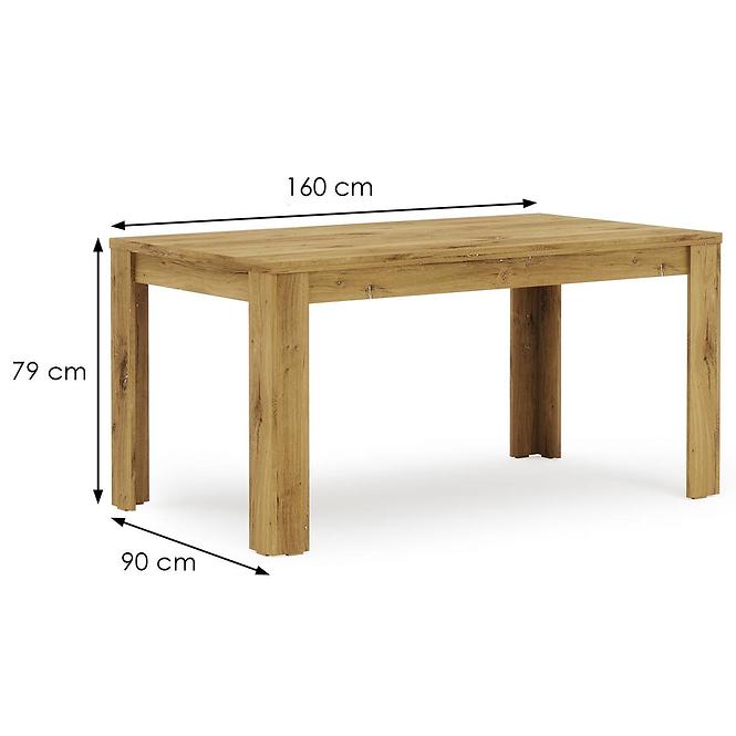 Stôl Miro 160 cm dub/grafit