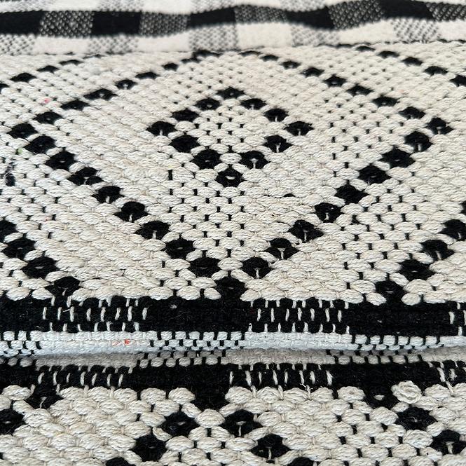 Bavlnený koberec Chindi 0,8/1,5 CR-1291 čierna
