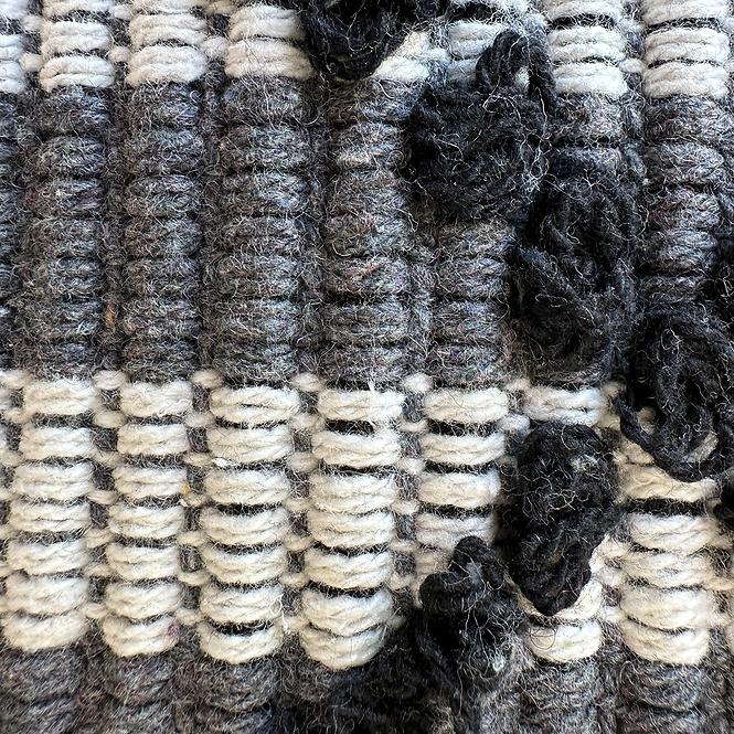 Bavlnený koberec Chindi  0,6/1,2 CR-1281 čierna