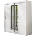 Skriňa In box 2 200 biela lux/mramor bianco