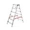 Hliníkový rebrík obojstranný 6 -stupňový 150 kg,2