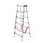 Hliníkový rebrík obojstranný 6 -stupňový 150 kg,3