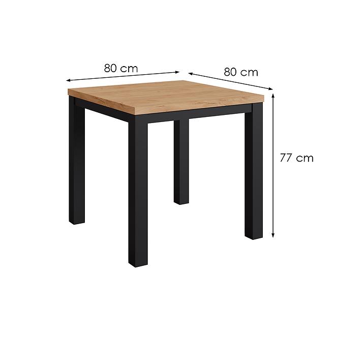 Stôl Oskar m80 čierna/craft