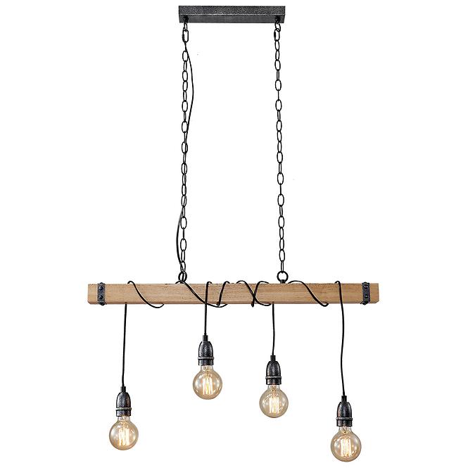 Luster 2023007 WOOD+BLACK E27 LW4