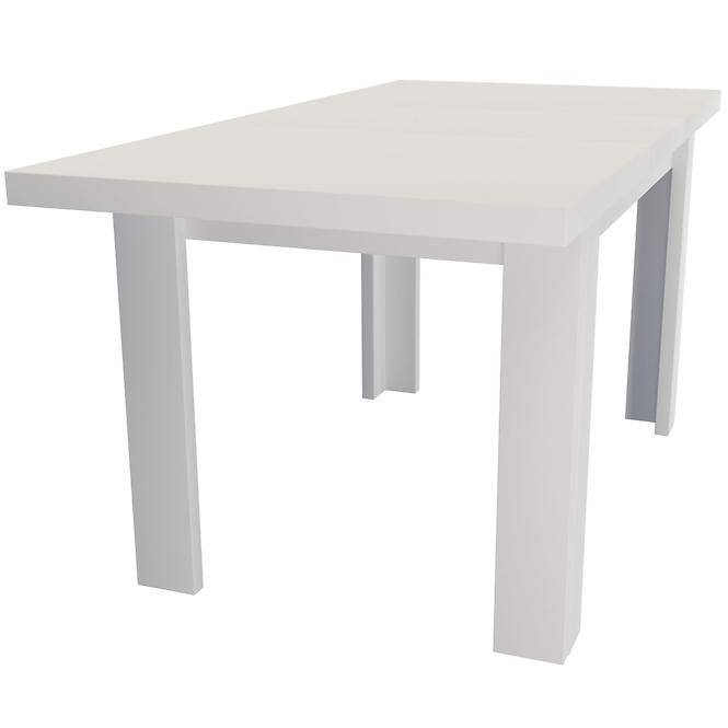 Rozkladací stôl  malý 120/160x80cm biela alpská