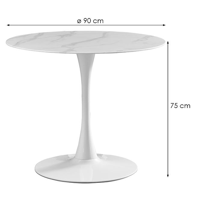 Stôl Cosmo TD-1967M biely