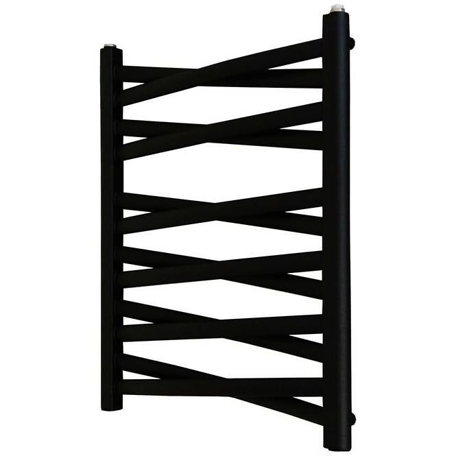 Kupelnovy radiátor Łezka 3D Ł3DX 1240 čierna 675x440 mm