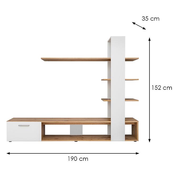 Obývacia Stena Eco Wotan/Biela