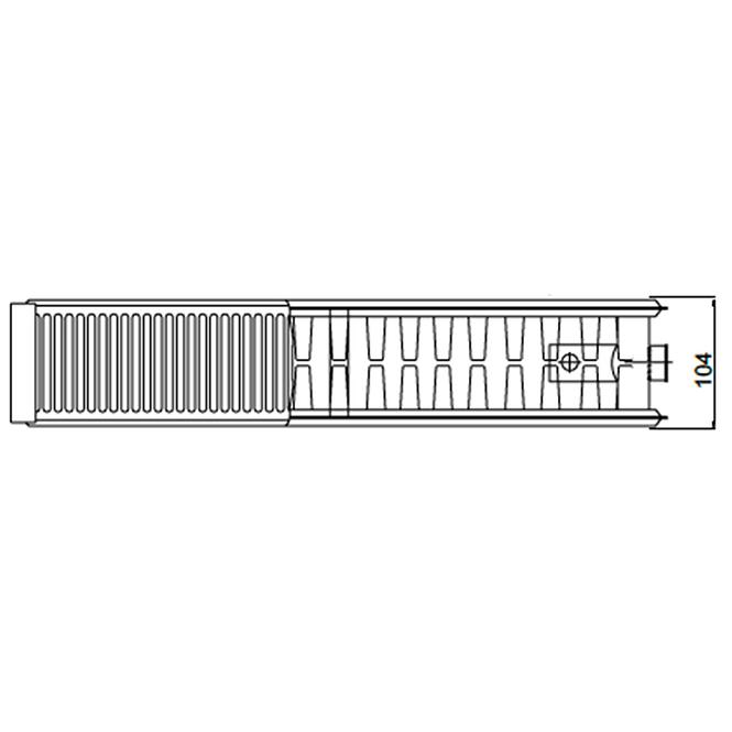 Radiátor oceľový panelový K22 500x400 mm