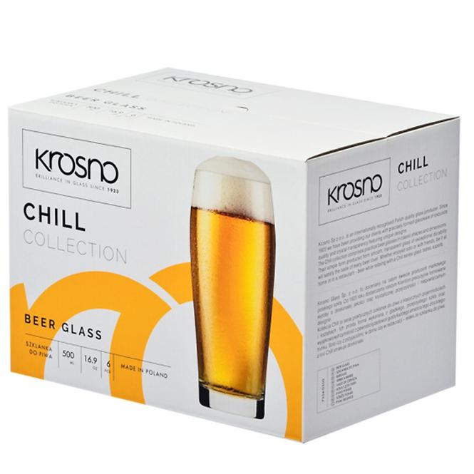 Pohár na pivo Chill Krosno 500 ml 6 ks