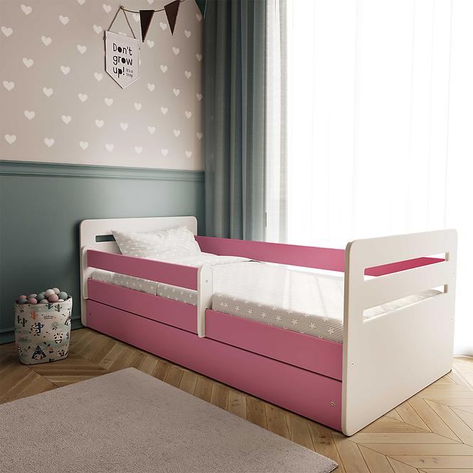 Detská posteľ Tomi+Sz Ružová 80x140
