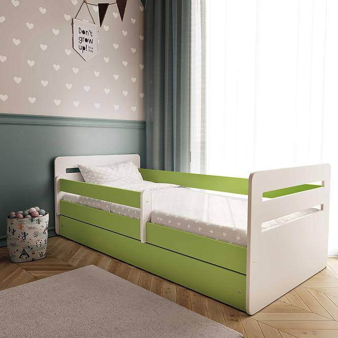 Detská posteľ Tomi+Sz zelená 80x140
