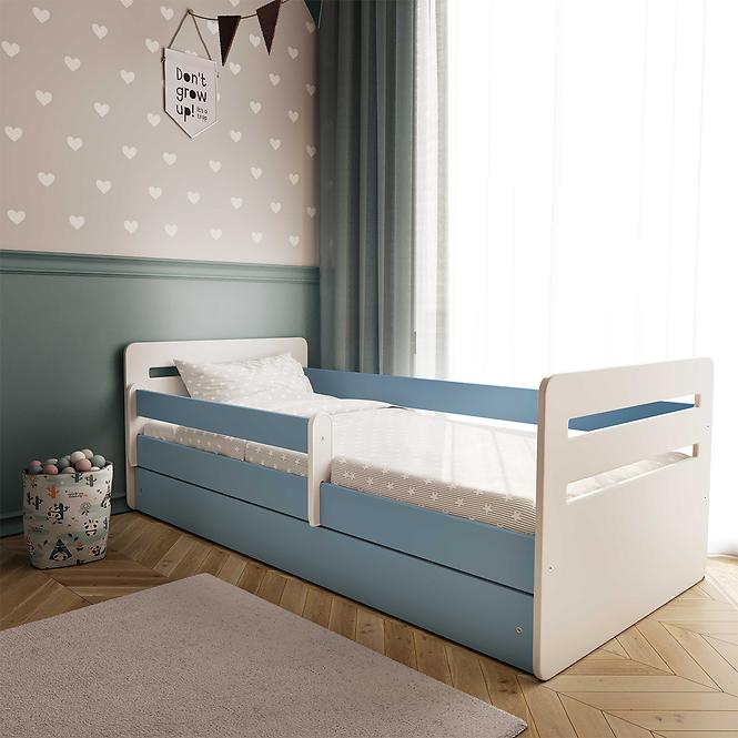 Detská posteľ Tomi+Sz+M Modrá 80x140