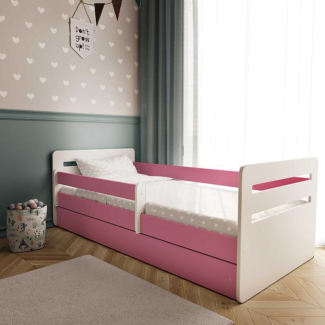 Detská posteľ Tomi+Sz+M Ružová 80x140