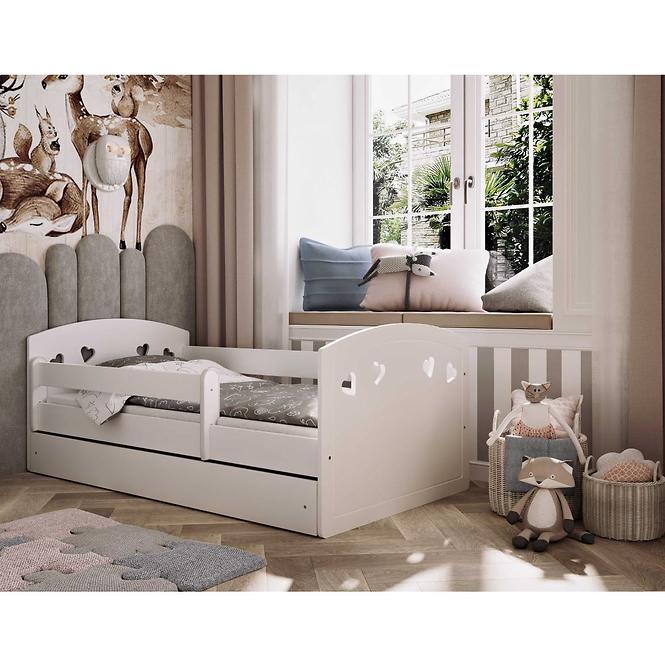 Detská posteľ Julia +SZ+M biely 80x160