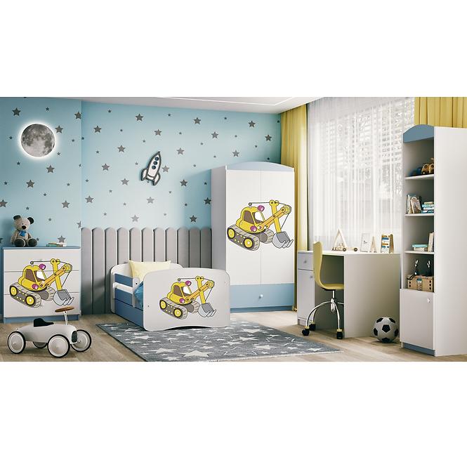 Komoda Pre Detská Babydreams Modrá – Rýpadlo