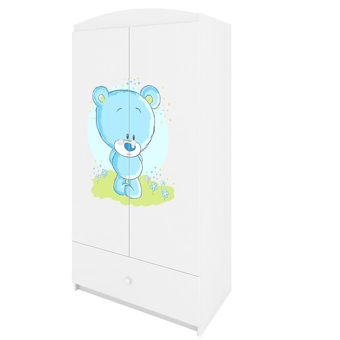 Skriňa Babydreams Biely – Medveď Modrá