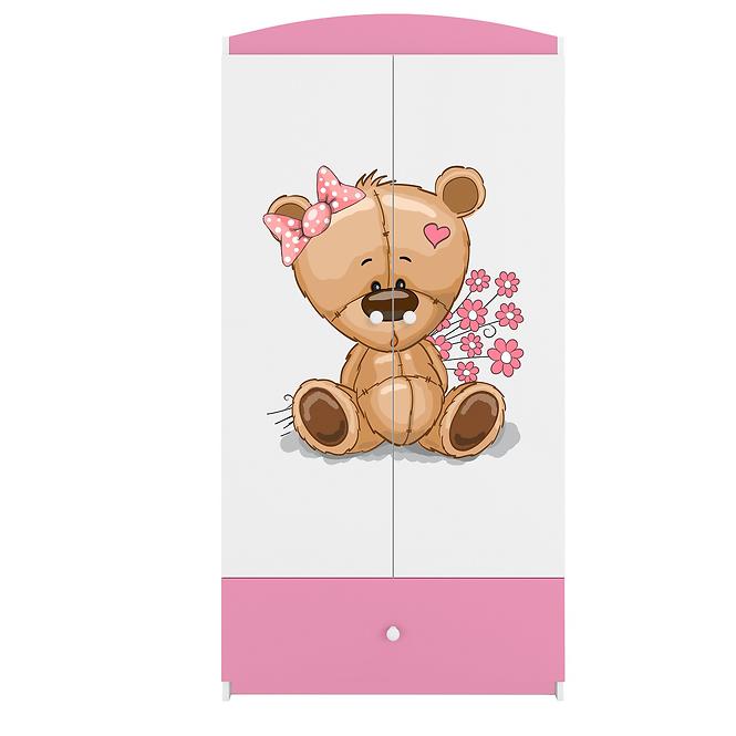 Skriňa Babydreams Ružová – Medveď Kvety