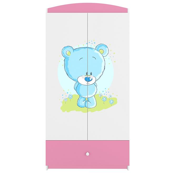 Skriňa Babydreams Ružová – Medveď Modrá
