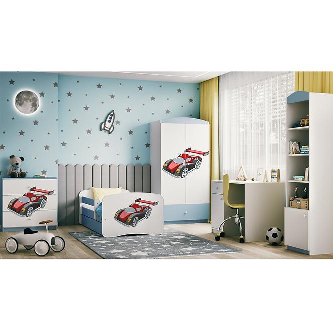 Detská Posteľ. Babydreams+Sz+M Modrá 70x140 Auto