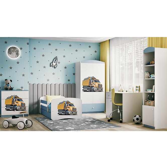 Detská Posteľ. Babydreams+Sz+M Modrá 70x140 Truck