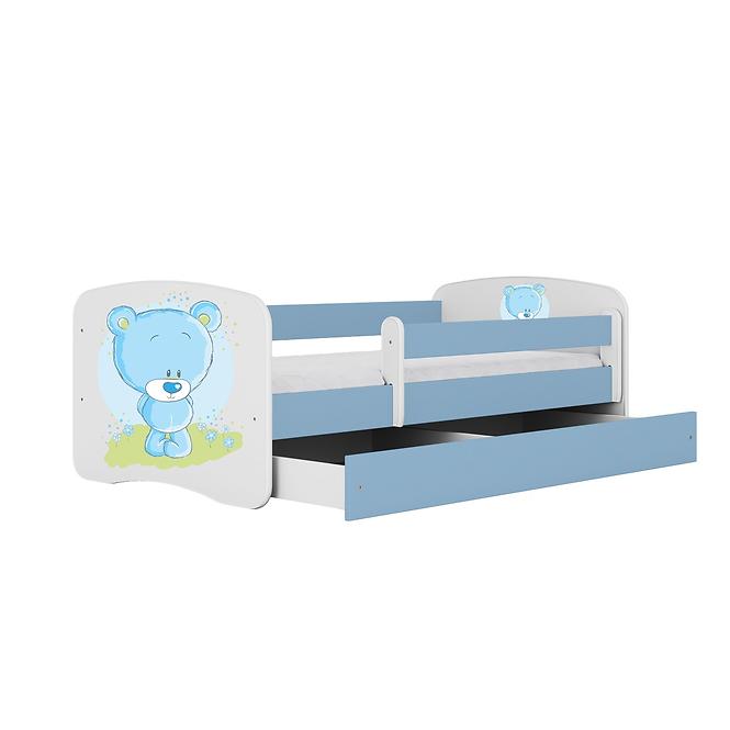 Detská Posteľ. Babydreams+Sz+M Modrá 80x160 Medveď Modr