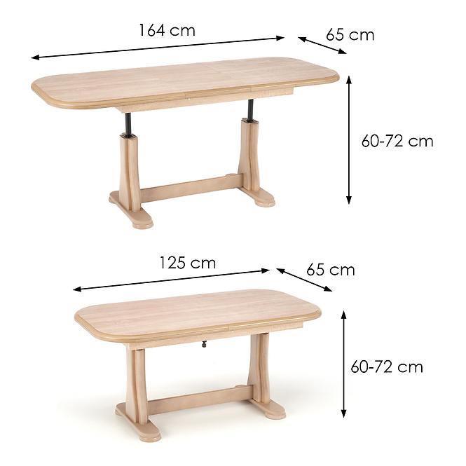 Zdvíhací stolík Tymon 2 sonoma 125/163