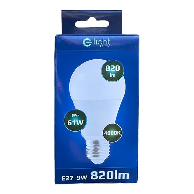 Žiarovka LED A60 9W E27 4000K EKZA029