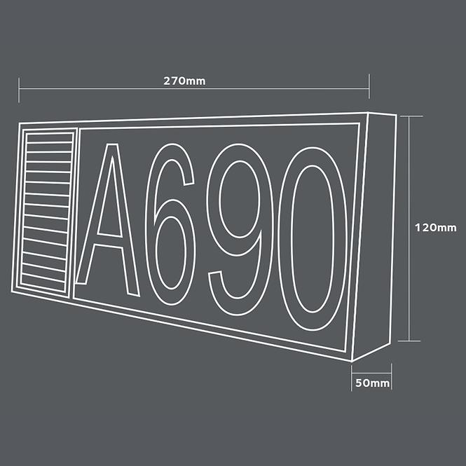 Solarny luster Číslo Domu 46816 Black