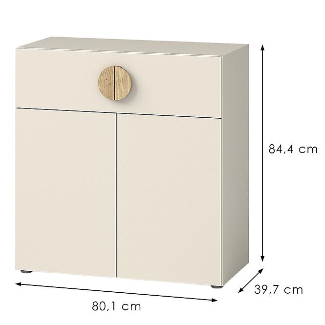Komoda Melo ME5 2D1S cashmre/dub artisan