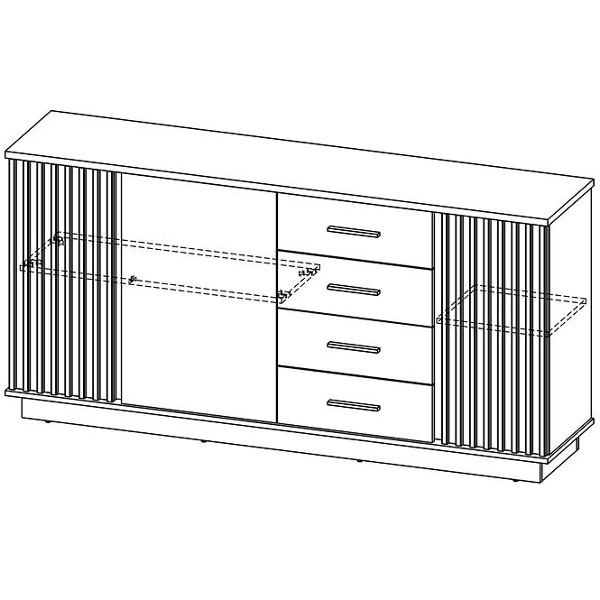 Komoda Lamelo LA21