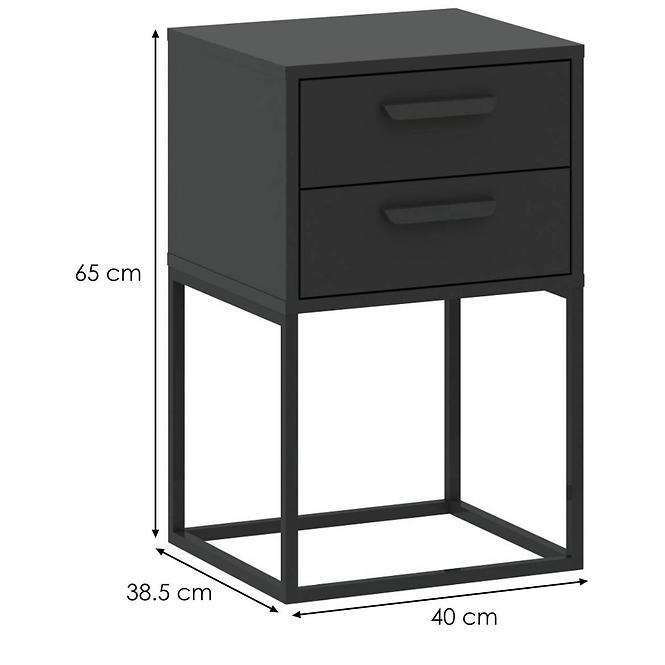 Nočný stolík 2S-40 antracit