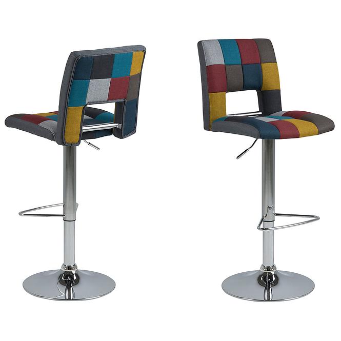 Barová stolička patchwork 2 ks
