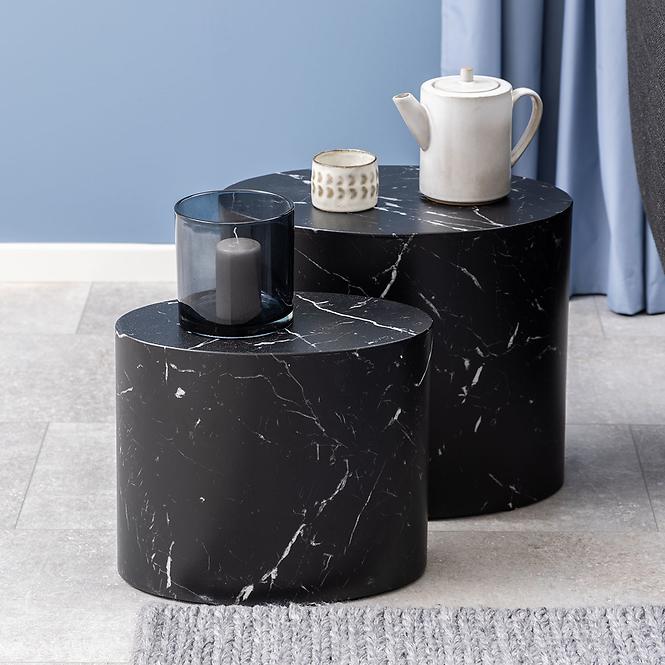 Sada Stolíkov Suzan Black Marble 