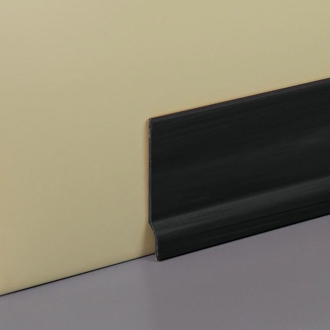 Podlahová lišta PVC čierny 65x2000
