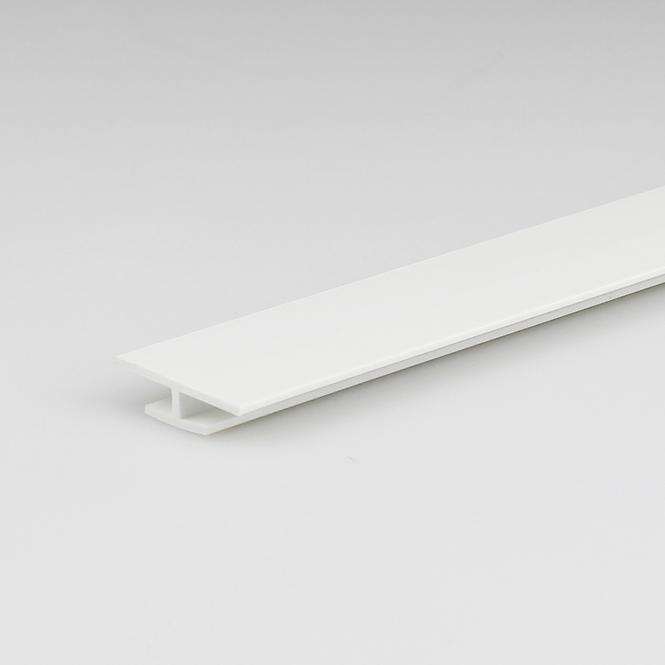 Profil H PVC biely lesk 3.5x11x22x1000