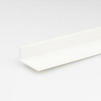 Profil uholníkový PVC biely lesk 10x20x1000