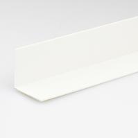 Profil uholníkový PVC biely lesk 25x25x1000