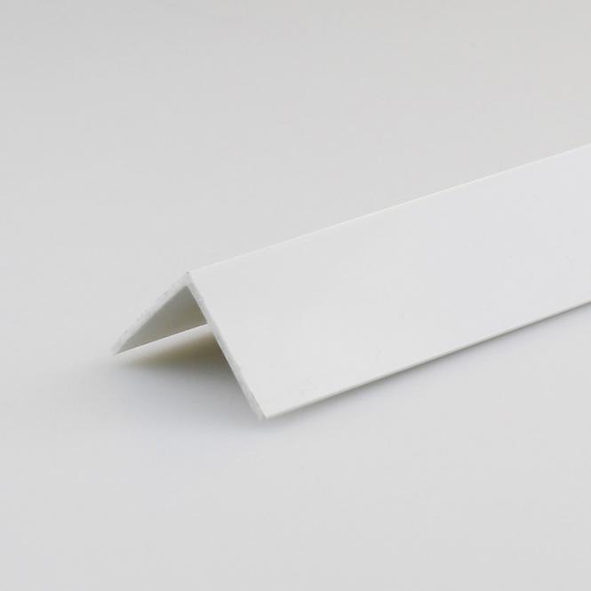 Profil uholníkový PVC biely lesk 30x30x1000
