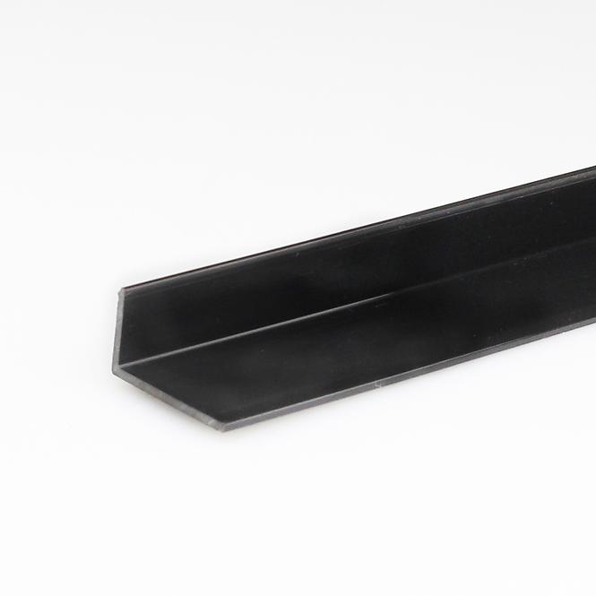 Profil uholníkový PVC čierny lesk 10x20x2000