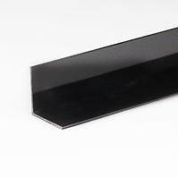 Profil uholníkový PVC čierny lesk 15x15x1000