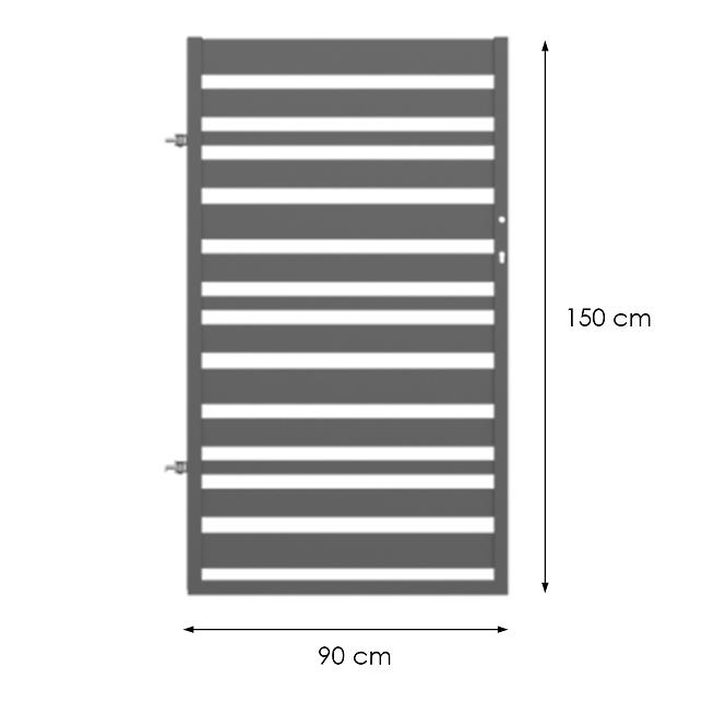 Bránička Karmen univerzálna 0,9x1,5 ZN RAL 7016