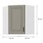 Skrinka do kuchyne STILO CLAYGREY/biely 60X60 GN-72 2F (45°),2