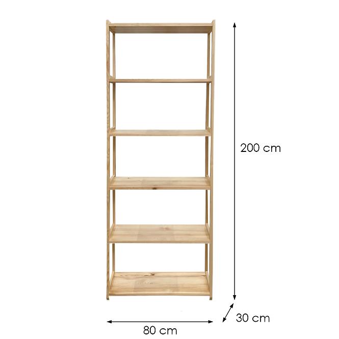Regál Jednoduchá Vysoký 2/80