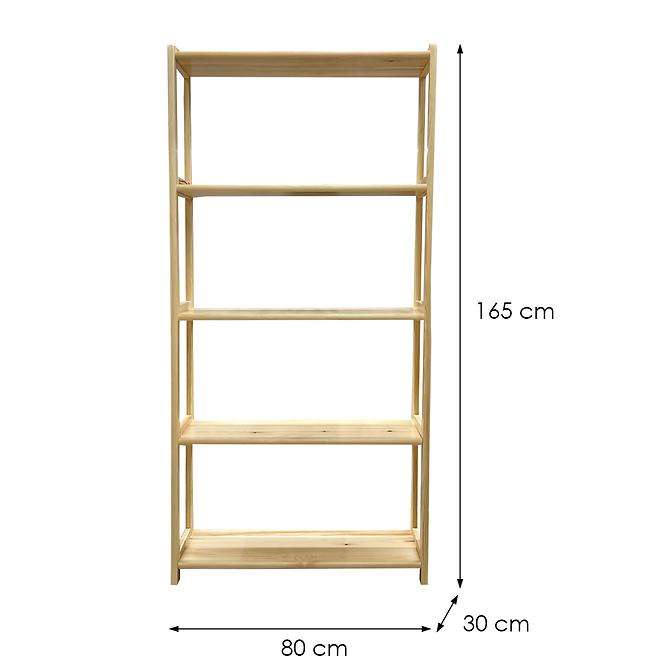 Regál Jednoduchá Vysoký 1,65/80