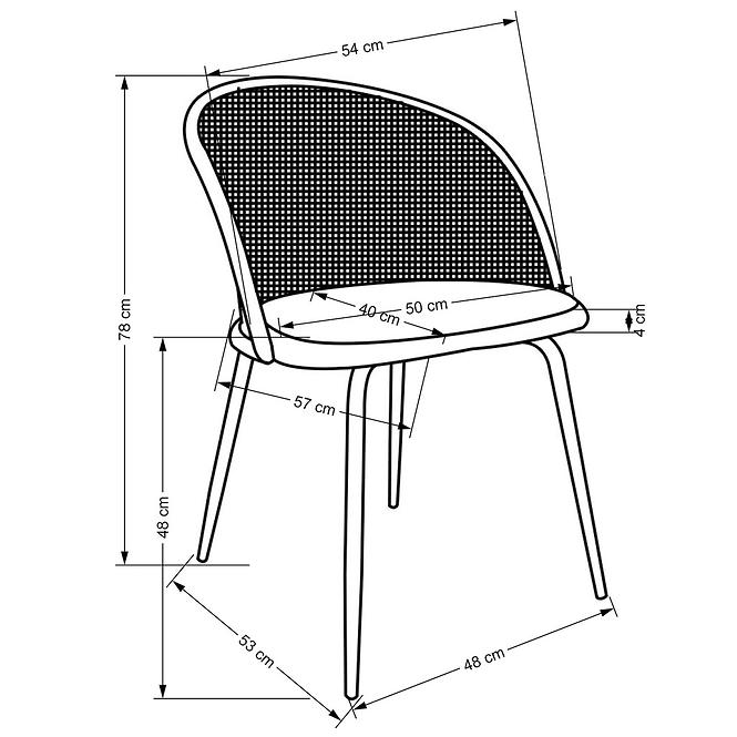 Stolička K508 zelená